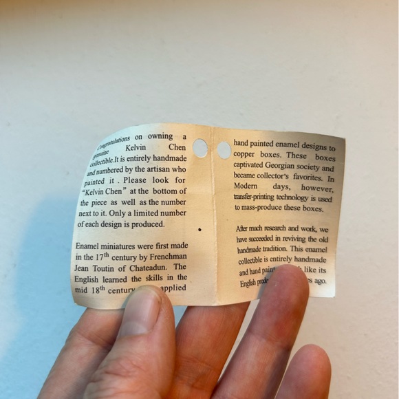 Vintage Kelvin Chen enamel yellow/green frog mini teapot signed Certificate #315 - Picture 8 of 9